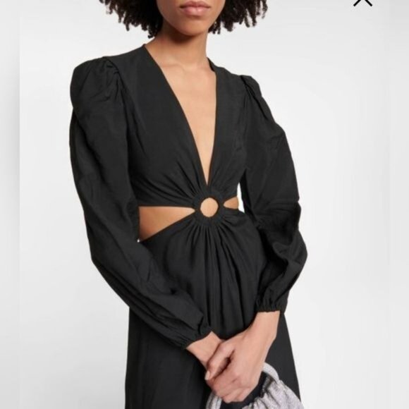 Blush Cutout Maxi Black Dress size Medium - Picture 11 of 14